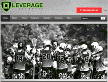 Tablet Screenshot of leveragelacrosse.com